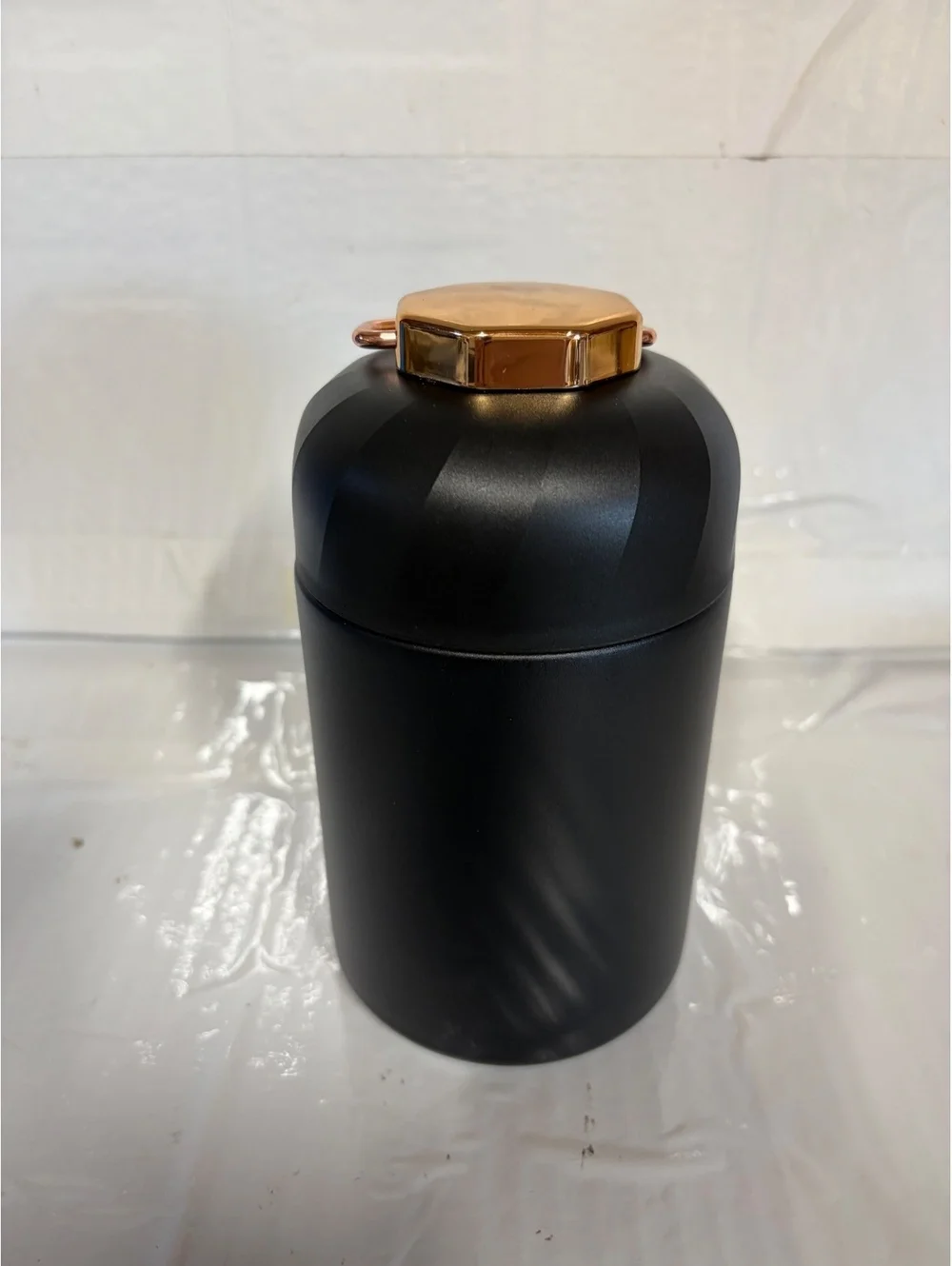 Black Stainless Steel Insulated Food Jar with Spoon and Lid